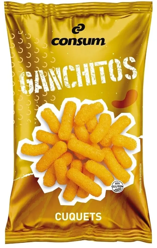 Ganchitos de maíz sabor queso