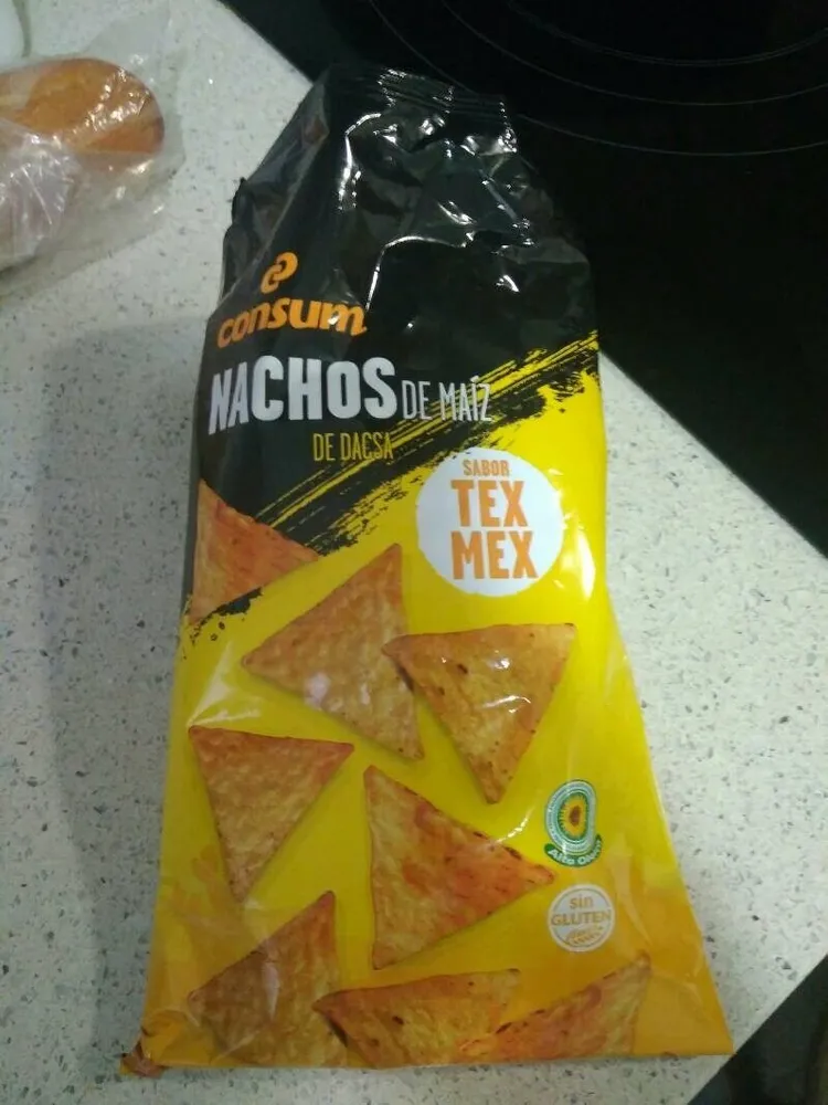 Nachos de maíz tex mex