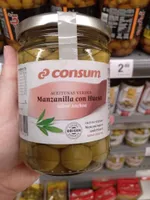 Aceitunas sabor anchoa manzanilla