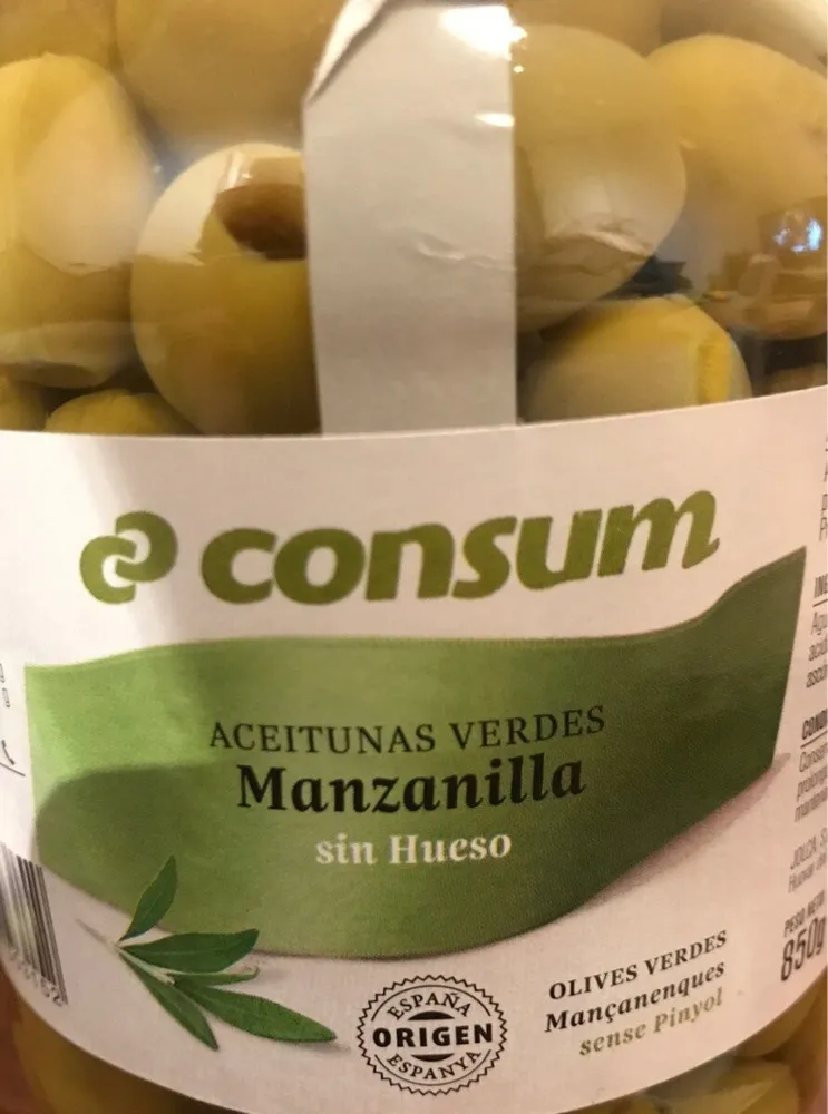 Aceitunas sin hueso manzanilla