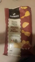 Patatas fritas onduladas sabor jamón