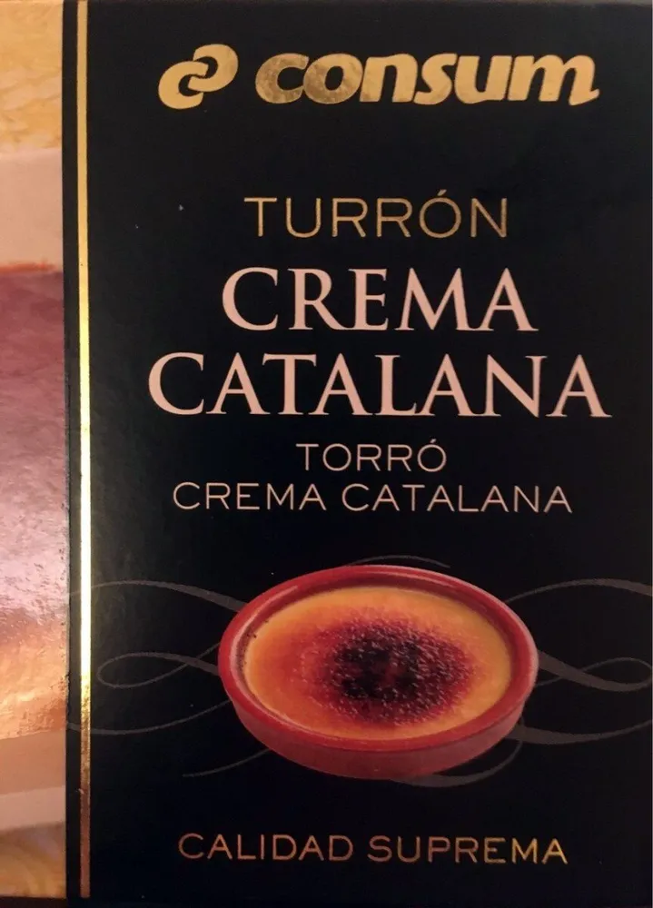 Turrón crema catalana