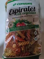 Espirales con vegetales