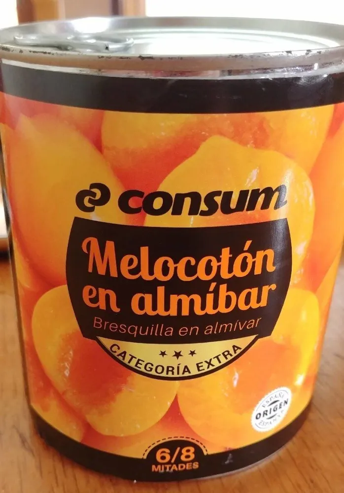 Melocotón en almíbar