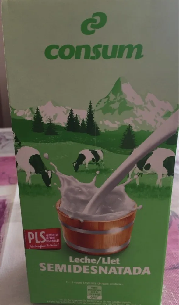 Leche semidesnatada