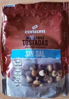 Avellanas peladas tostadas sin sal