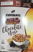 Copos de arroz y trigo integral con chocolete negro