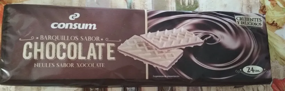 Barquillos sabor chocolate