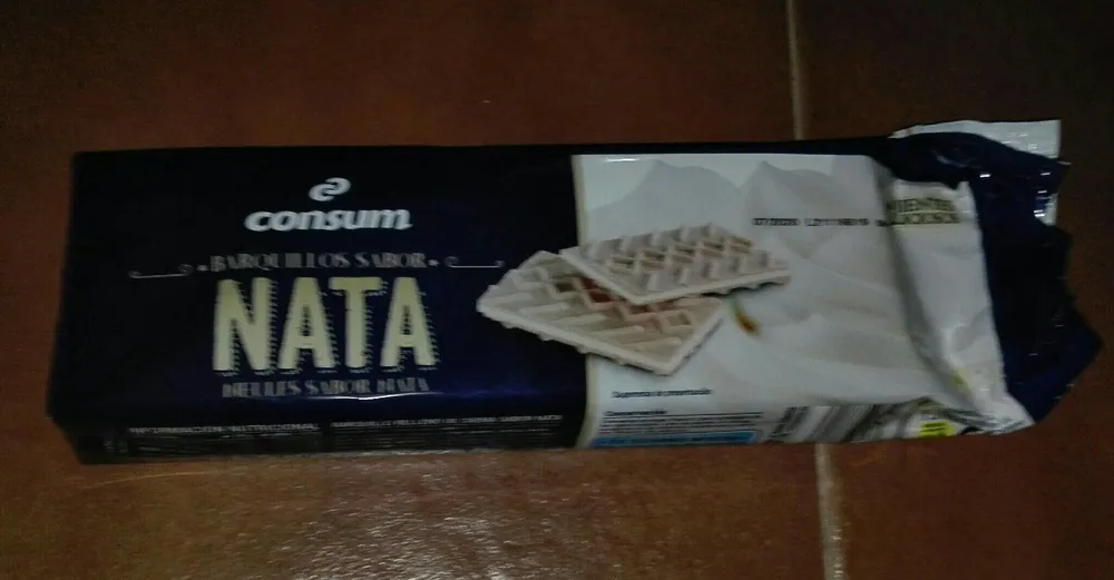 Barquillos sabor nata