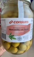 Aceitunas manzanilla con hueso sabor anchoa