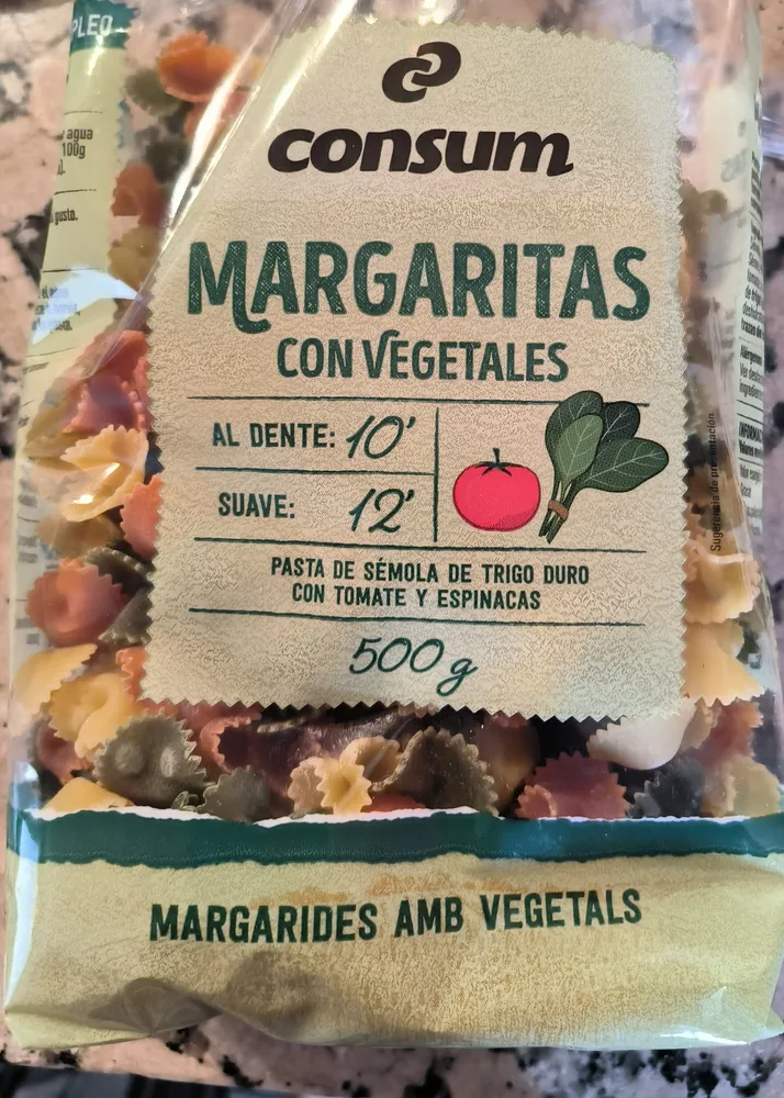 Margaritas con vegetales
