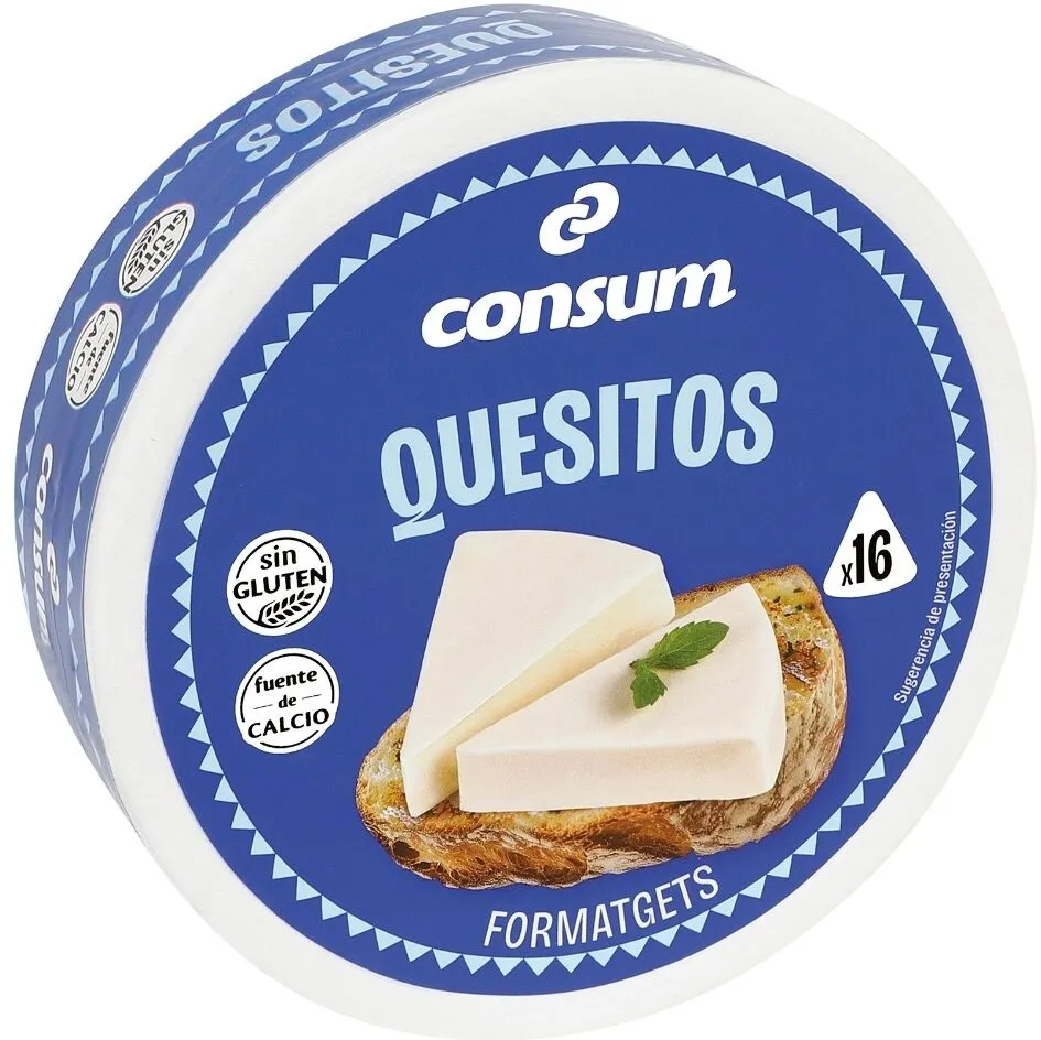 Queso fundido porciones