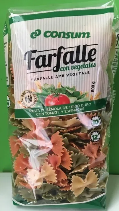 Farfalle con vegetales