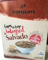 Copos de trigo integral y salvado
