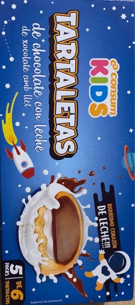 Tartaletas de chocolate con leche