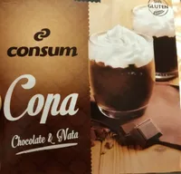 Copa chocolate y nata