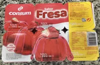 Postre gelificado sabor fresa