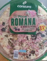 Pizza fresca romana al horno de piedra