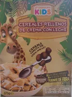 Cereales rellenos de crema de leche