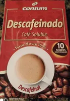 Café soluble descafeinado natural