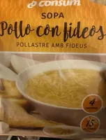 Sopa Pollo con fideos