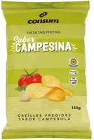 Patatas fritas lisas sabor campesina
