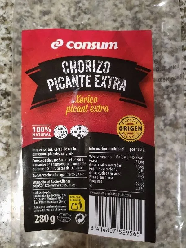 Chorizo picante extra