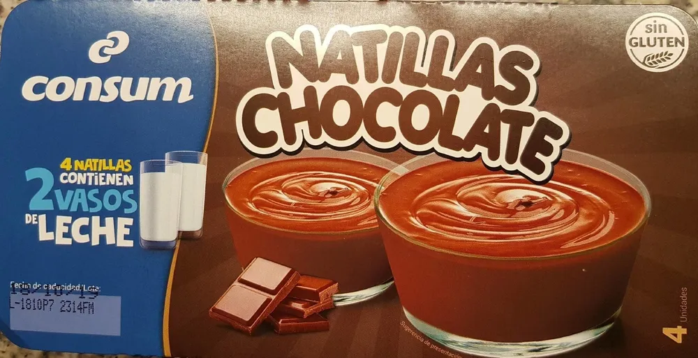 Natillas chocolate