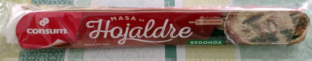Masa de hojaldre redonda