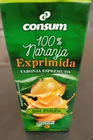 100%naranja exprimida sin pulpa
