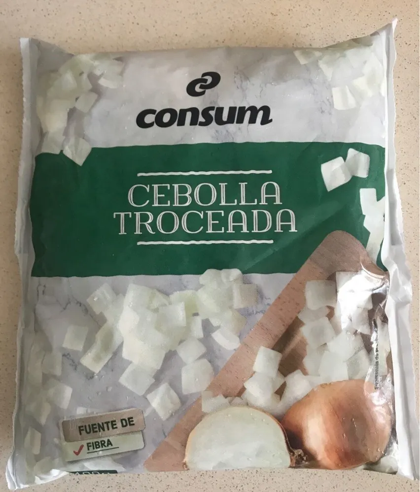 Cebolla troceada