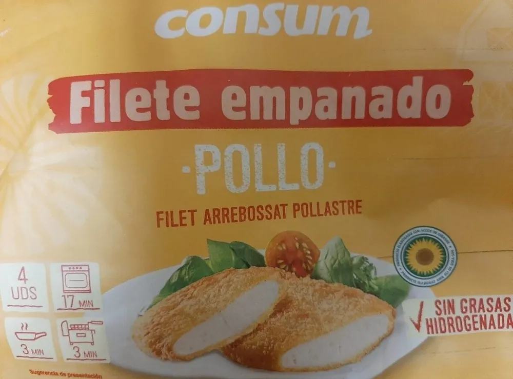 Filete empanado pollo