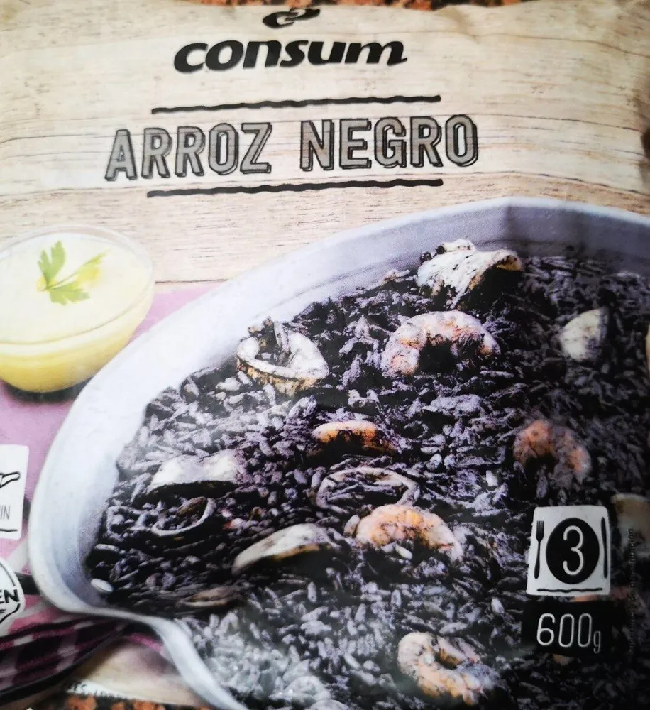 Arroz negro congelado