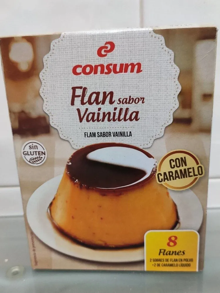Flan sabor vainilla