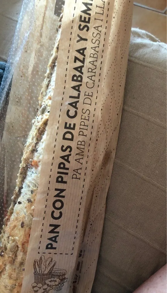 Pan con pipas de calabaza