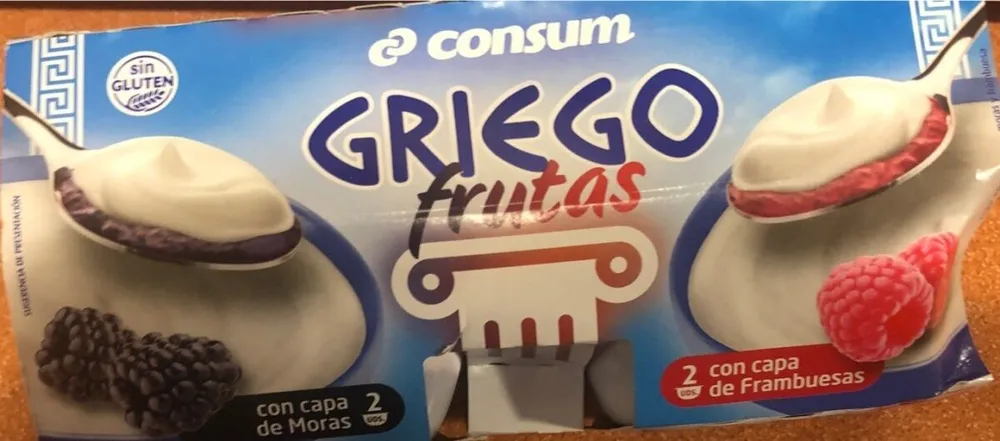 Griego mora y frambuesa