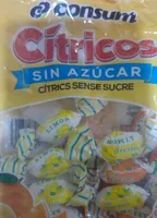 Caramelos cítricos sin azúcar