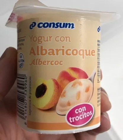 Yogur con melocoton