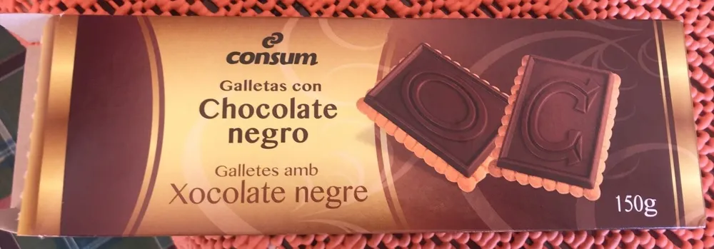 Galletas con chocolate negro
