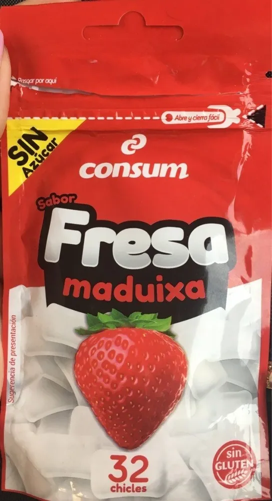 Sabor fresa sin azúcar