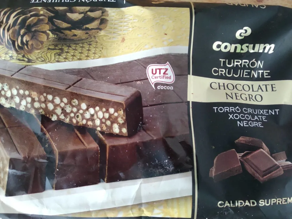 Turrón chocolate negro