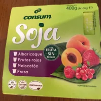 Yogur soja fruta