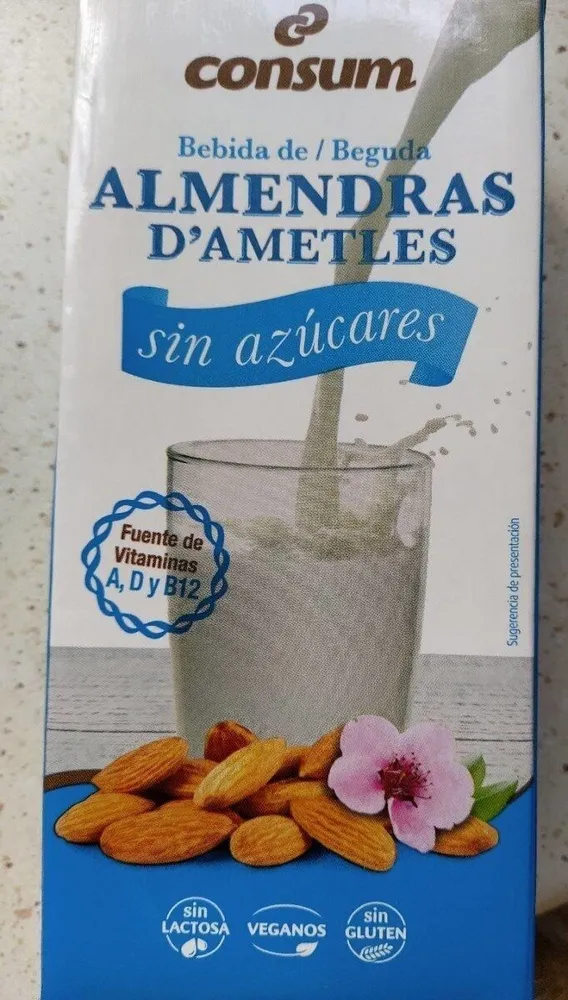 Leche Almendra sin azúcar