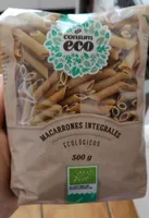Macarrones integrales ecológicos