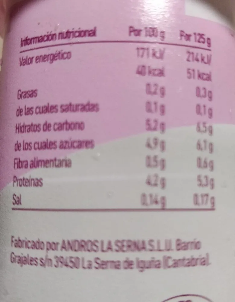 Yogurt 0%0% trocitos frutas del bosque