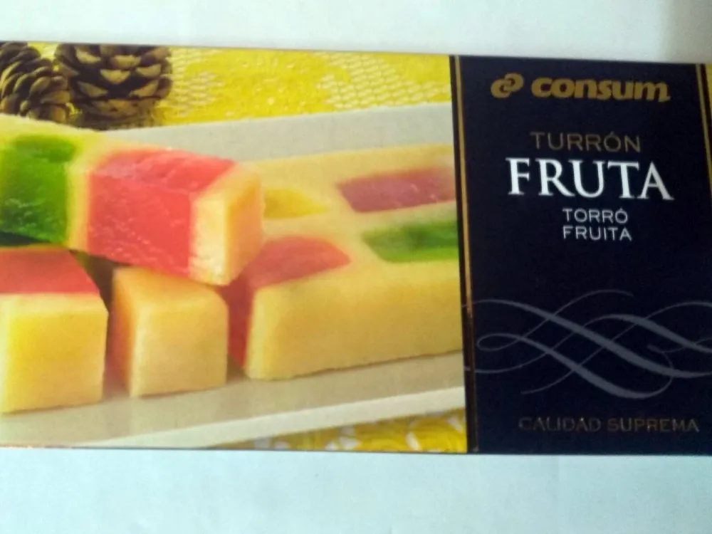 Turrón fruta