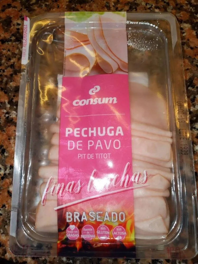 Pechuga de pavo (finas lonchas) BRASEADO