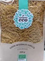 Fideos integrales cabellín ecológicos