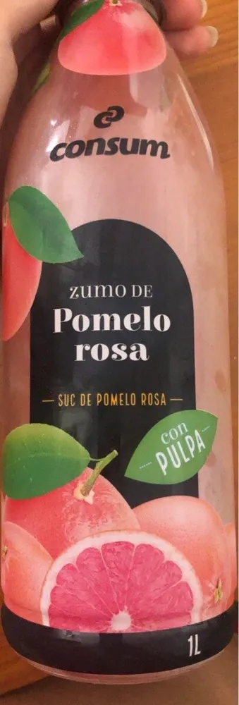 Zumo de pomelo rosa