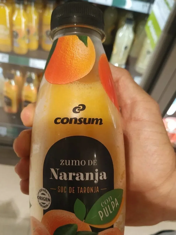 Zumo de naranja con pulpa